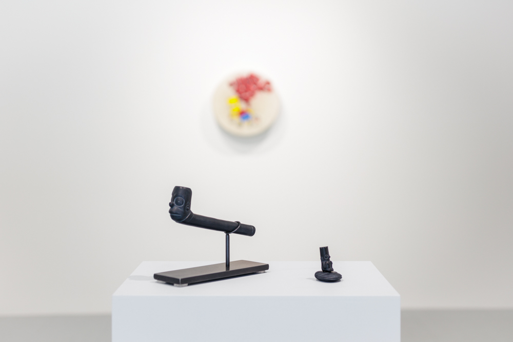 Ceremonial argillite sculptures by Corey Bulpitt