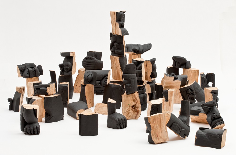 I THINK IT GOES LIKE THIS, WOOD, PAINT, DIMENSIONS VARIABLE, 2012, EITELJORG MUSEUM PERMANENT COLLECTION.