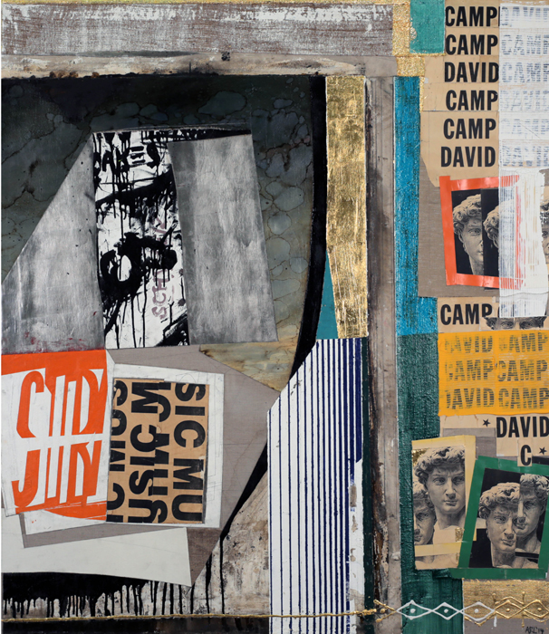 Attila Richard Lukacs, Camp David, 2014, oil on canvas, 69 x 60"