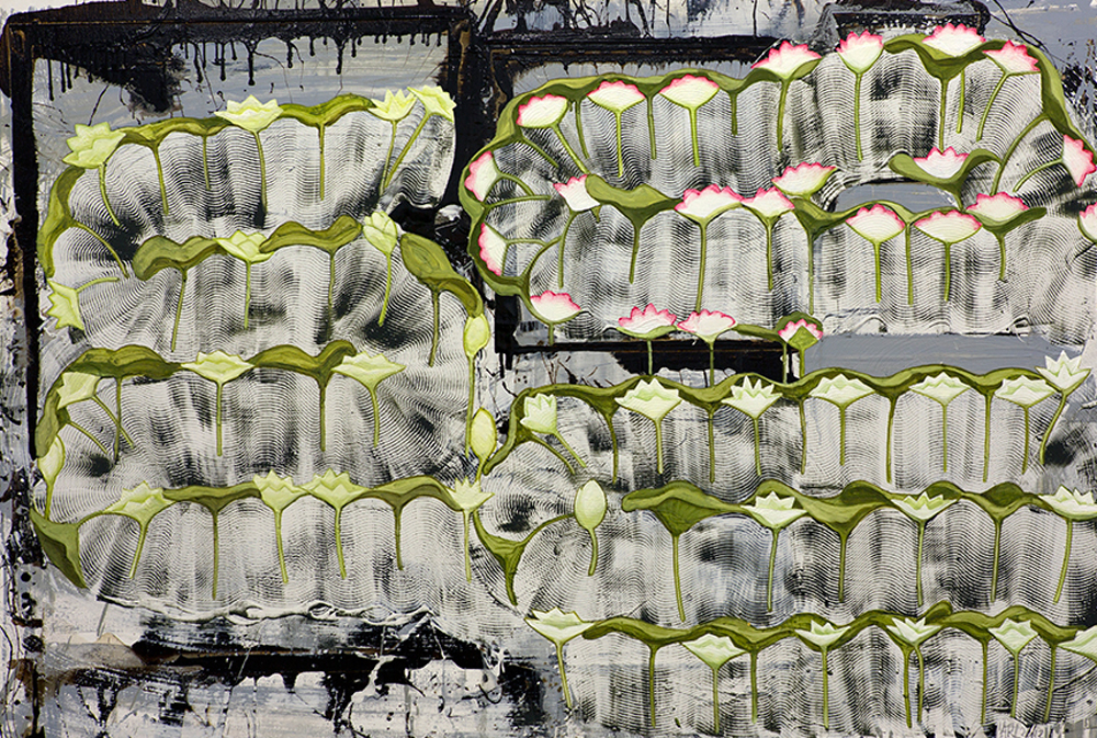 Attila Richard Lukacs, Lotus Pools, 2012, oil on canvas