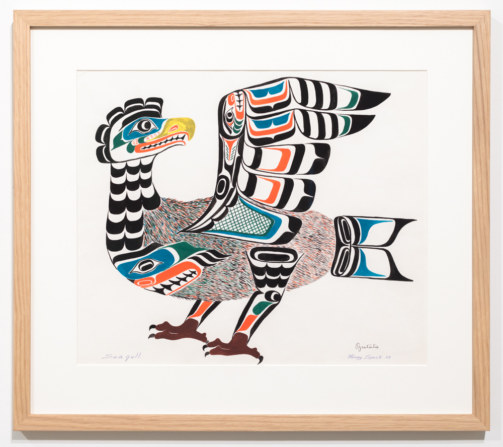 Chief Henry Speck, Seagull, 1959, guache on paper.