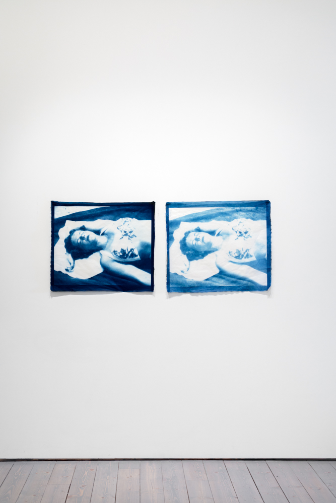 Two cyanotypes, (unframed)\