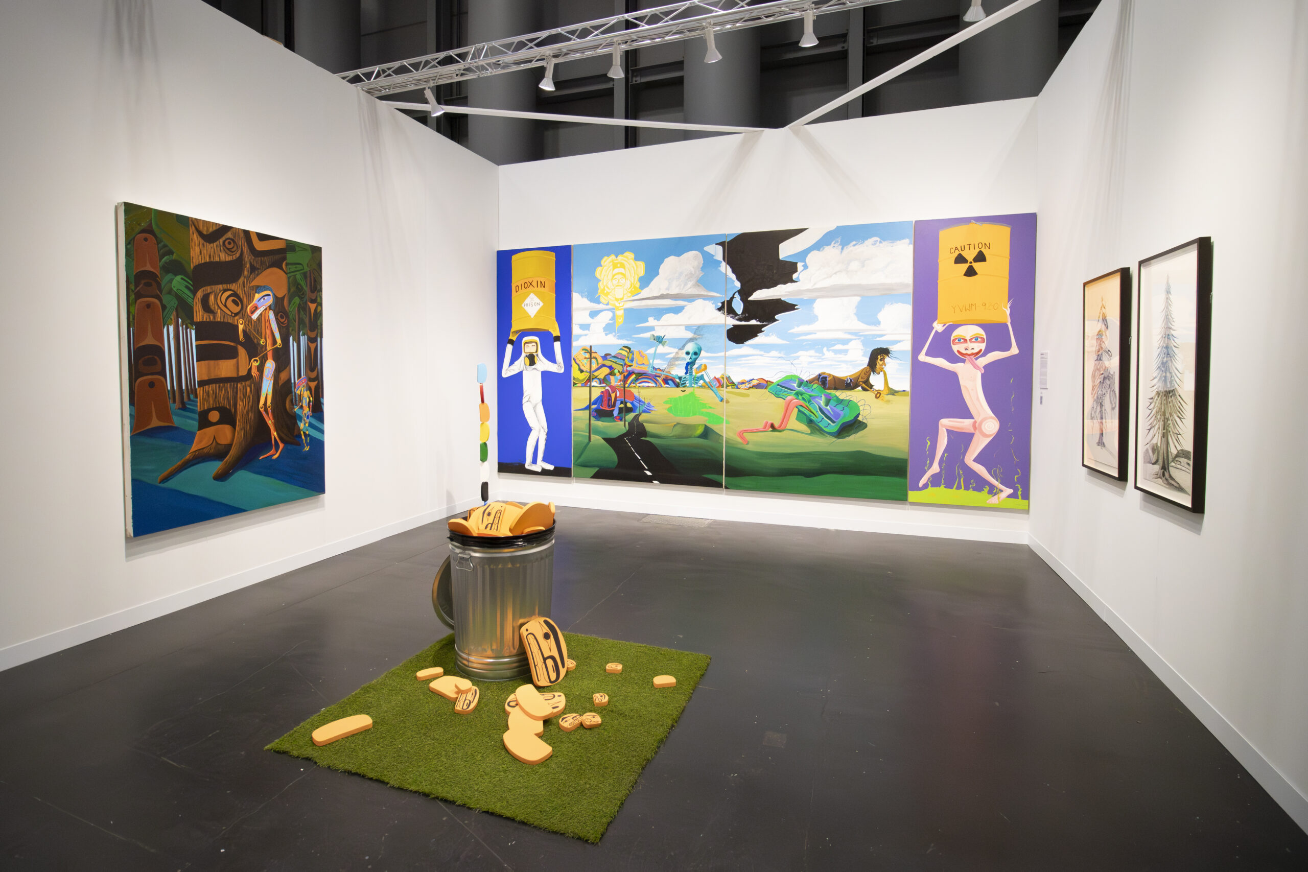 INSTALL VIEW, THE ARMORY, NEW YORK, SEPTEMBER 2023. 
