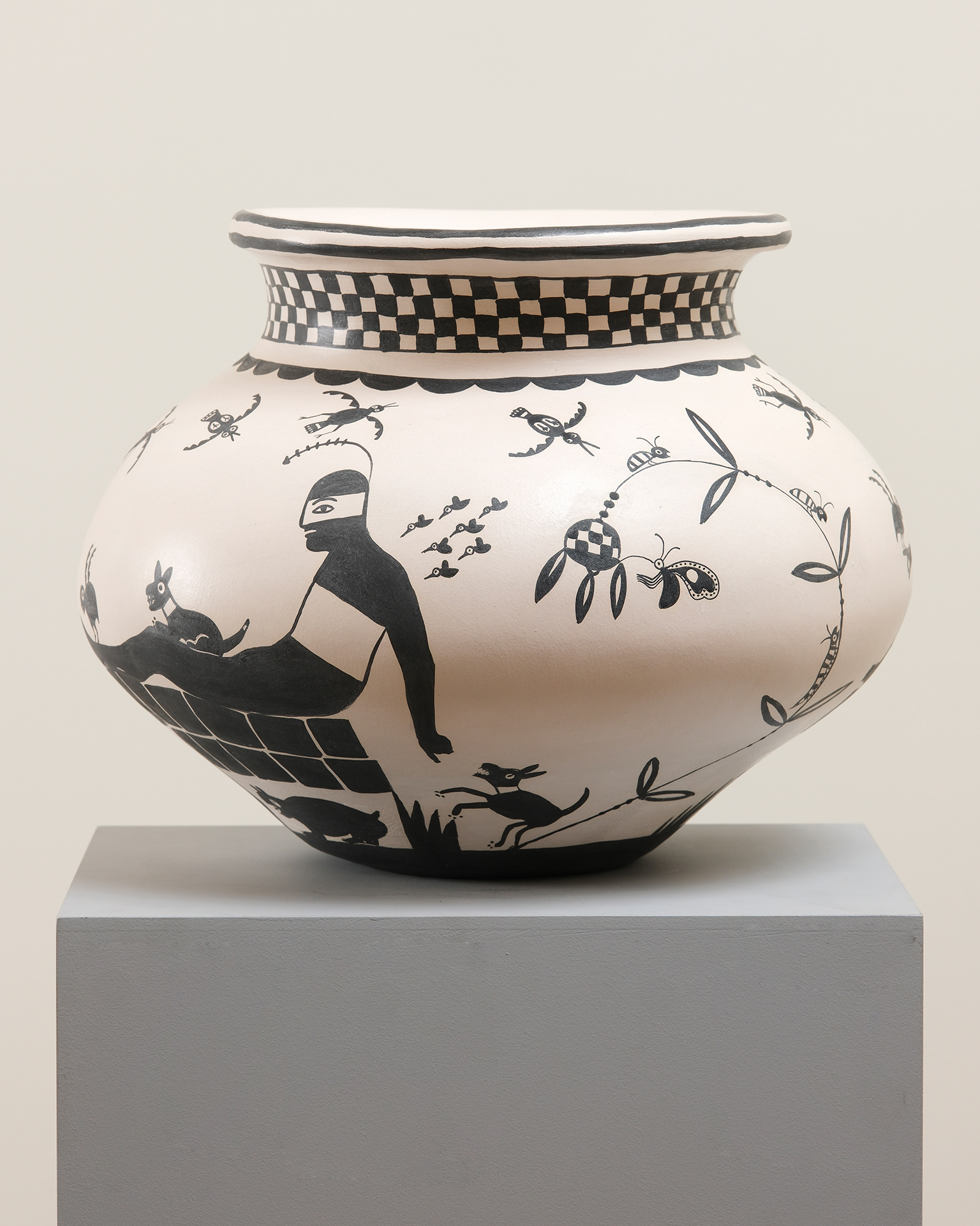 Mimbres Dancer Vase