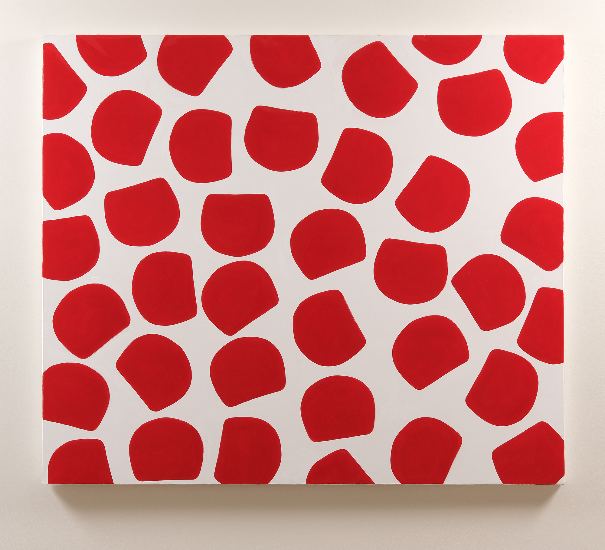 Red on White Heavy Metal Ovoid