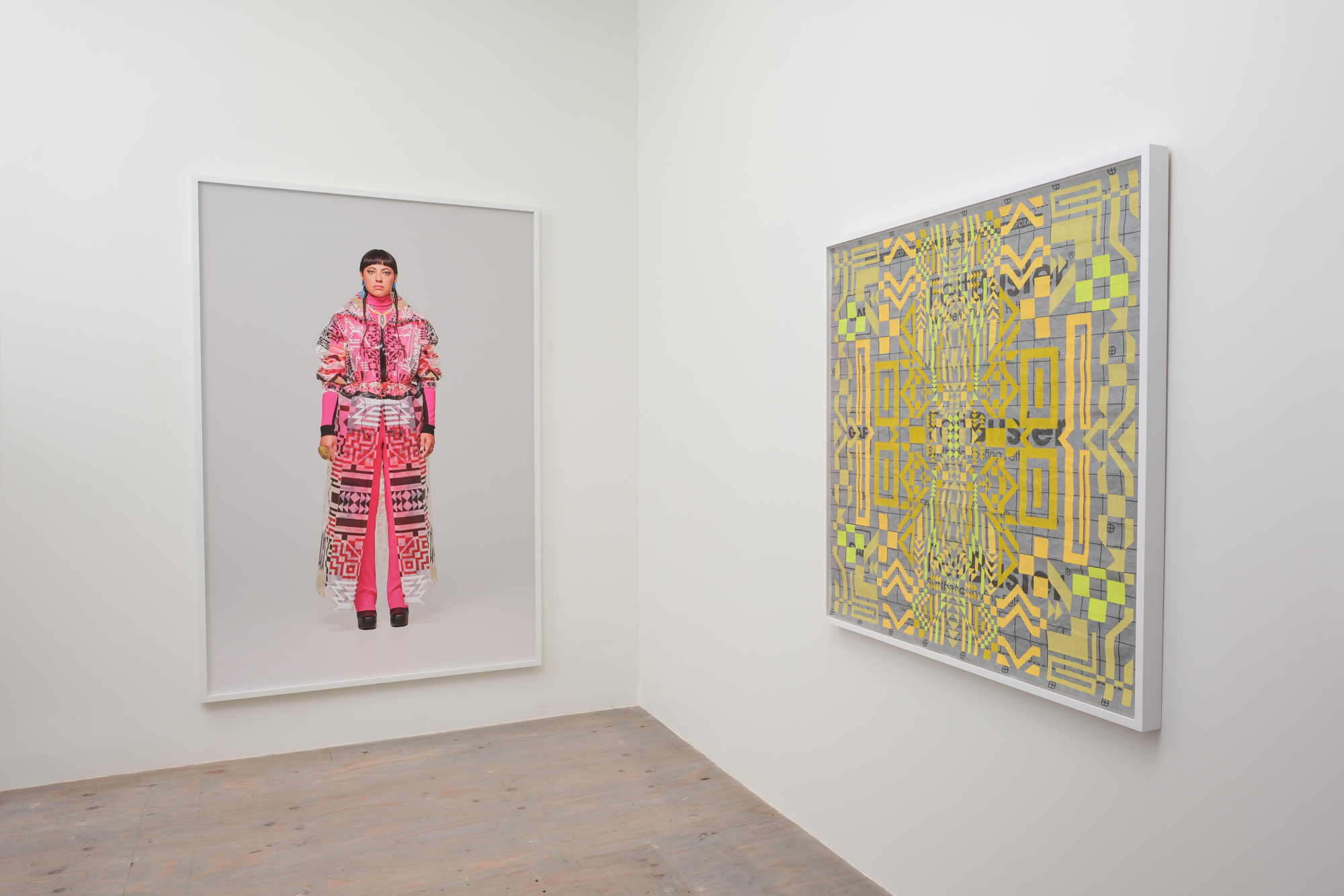 Installation View, Caroline Monnet: Materials of Memory, 2026, Macaulay + Co. 
